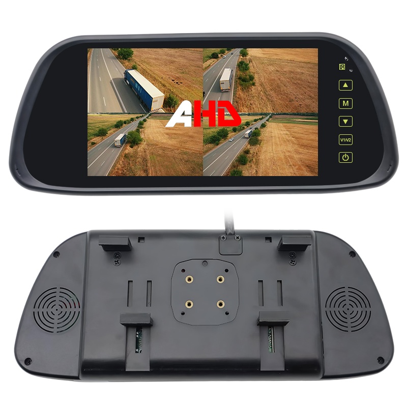 2 ing 1 instalasi 7 inci Quad Ahd Rearview Monview Monitview