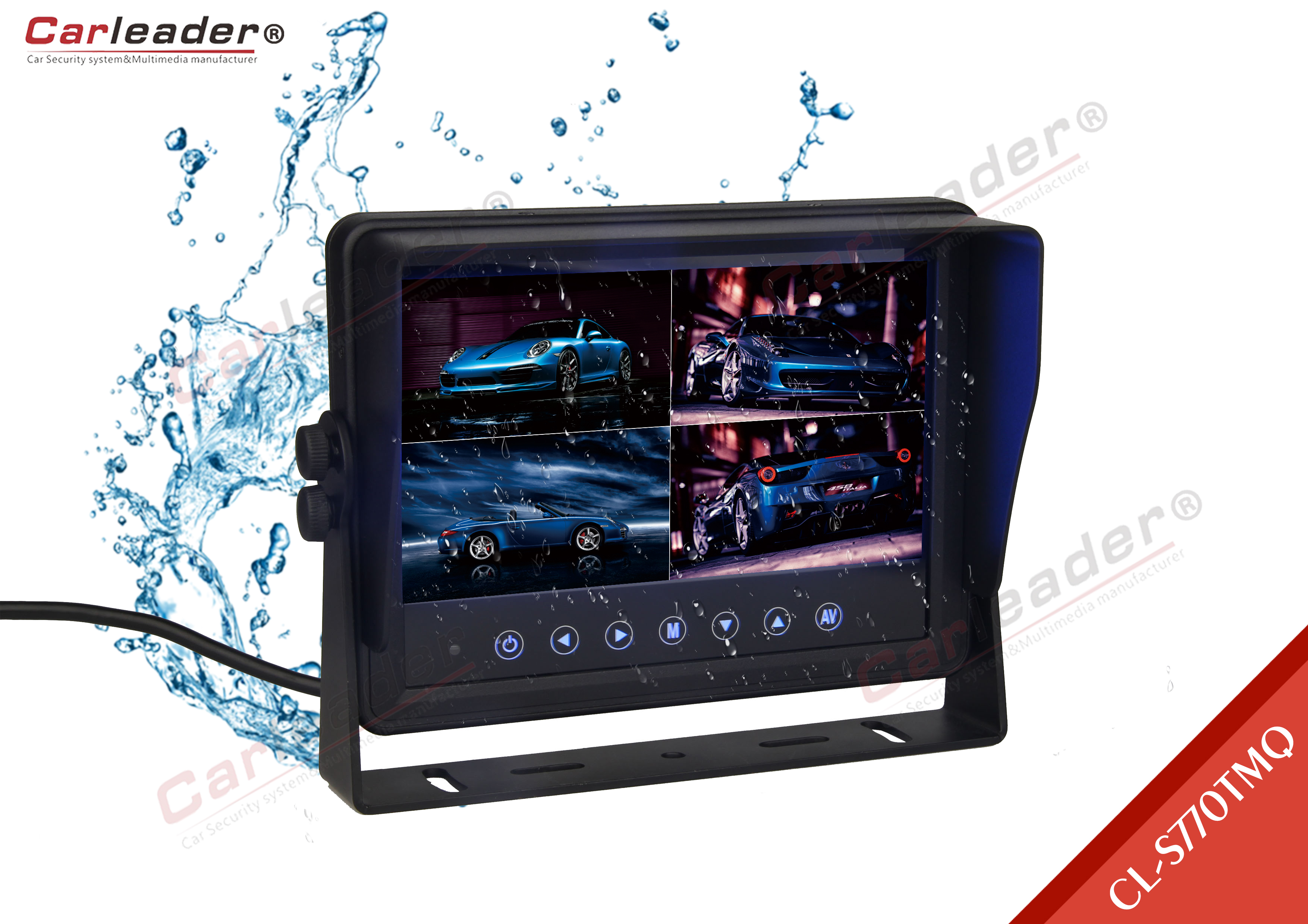 Tes IP69K Waterproof Kanggo Monitor Mobil