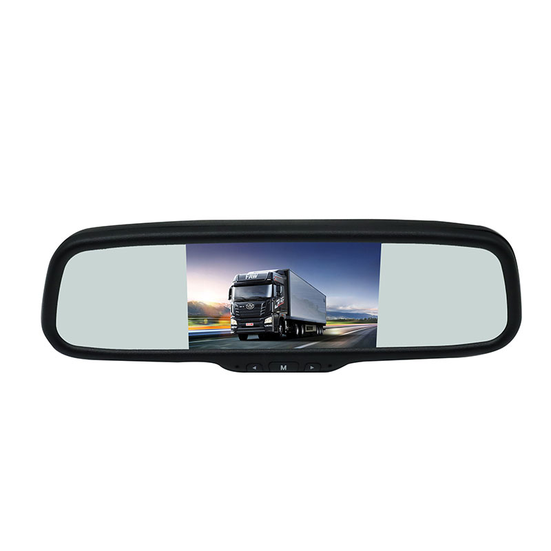 5 inch Mobil Rear View Mirror Monitor karo Klip ing Bracket