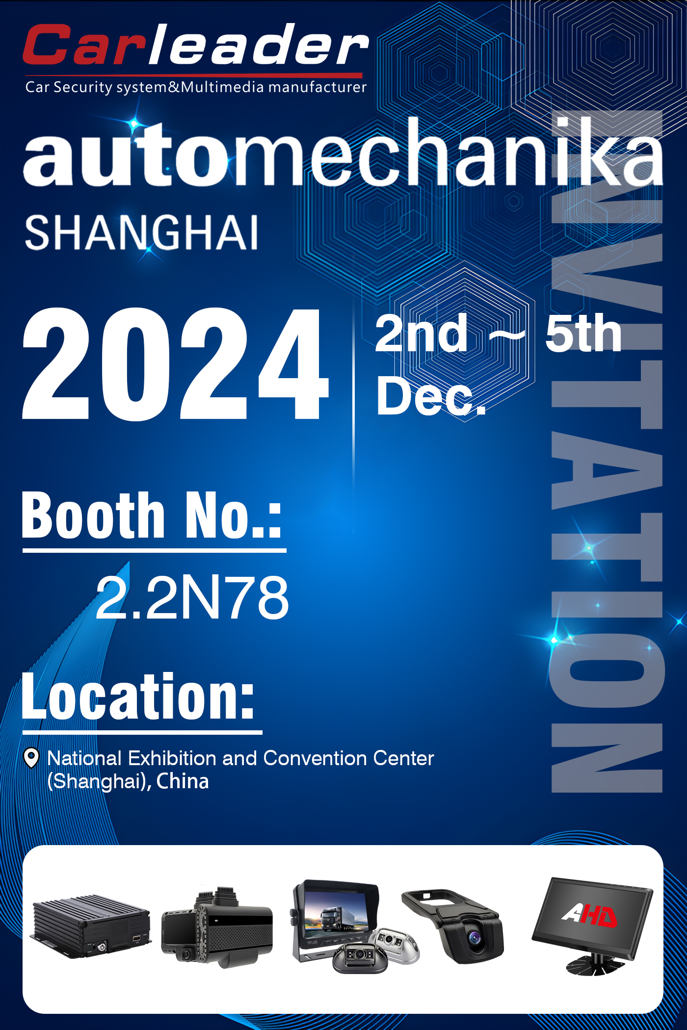 Pameran Automechanika Shanghai 2024 | Booth No.: 2.2N78, Carleader nunggu riko