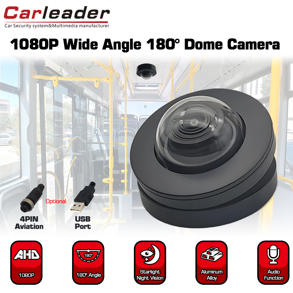 180 Derajat Wide Angle Dome Kamera kanggo Kendaraan