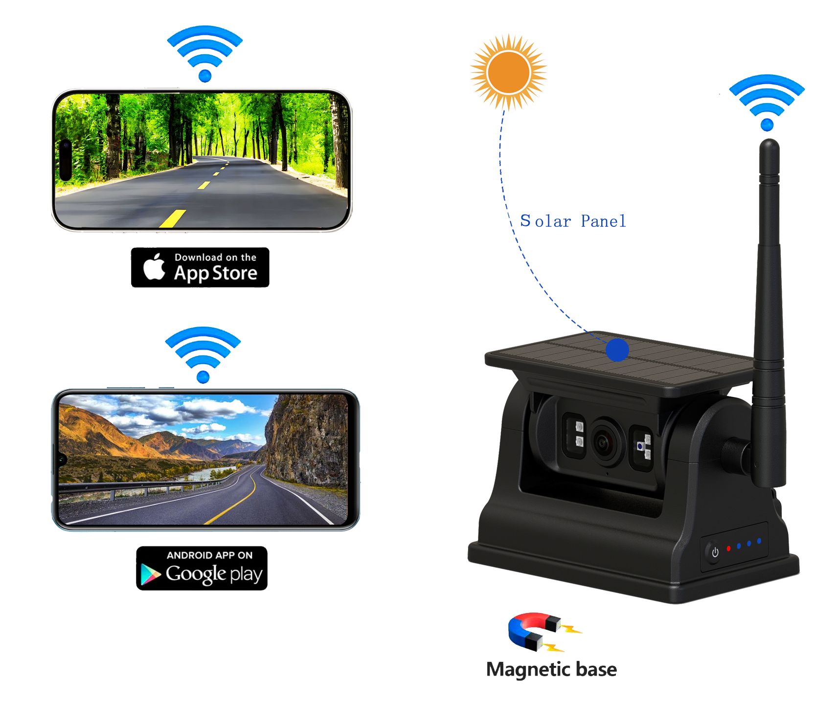 CAMERA WIFLE WIRI WIFER RECHARGABLEBLIB 2.4G Wifi Wifi Wifi Kanggo Android IOS
