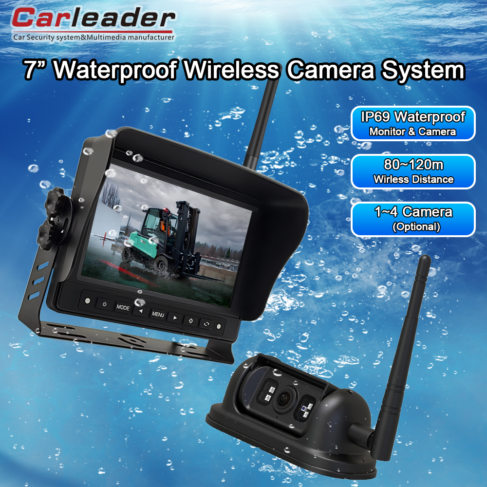 Nganyarke kapabilitas pengawasan karo sistem ngawasi Carleader 7-inci 2.4G 2.4G 2.4G Sistem