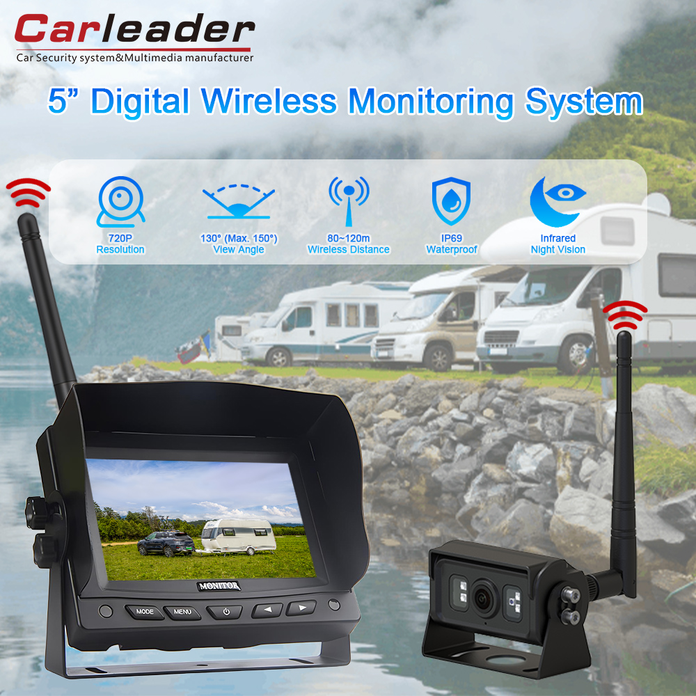 Nganyarke menyang pemantauan sing luwih pinter karo Carleader 5-inci 2.4g 2.4g 2.4g 2.4g 2.4g 2.4g 2.4g 2.4g 2.4g 2.4g LCD TFT Kamera Kamera Kamera