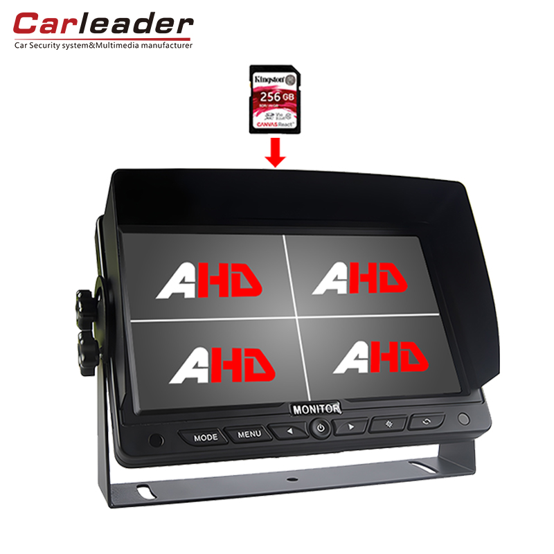 Carleader 7 Inch Truck Onboards HD Quad Quad Quad Quad Quad Split Ngawasi Fungsi Rekaman DVR Carleader 7 Inch Truck Onboards HD Quad Quad Quad Quad Quad Split Ngawasi Fungsi Rekaman DVR