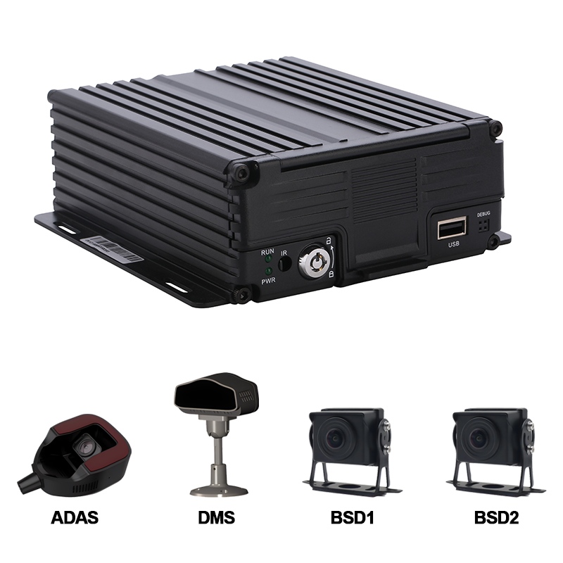 Manajemen Armada Luwih Cerdas karo Carleader 4CH AI HDD Mobile DVR Dhukungan ADAS+DMS+BSD