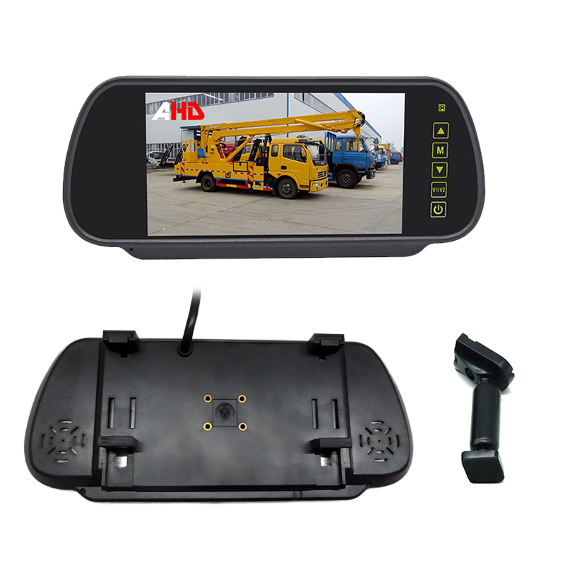 Carleader Dual Instalasi 7 Inch 2AV Input AHD Rear View Mirror Monitor--Pilihan Grear kanggo Keamanan Kendaraan