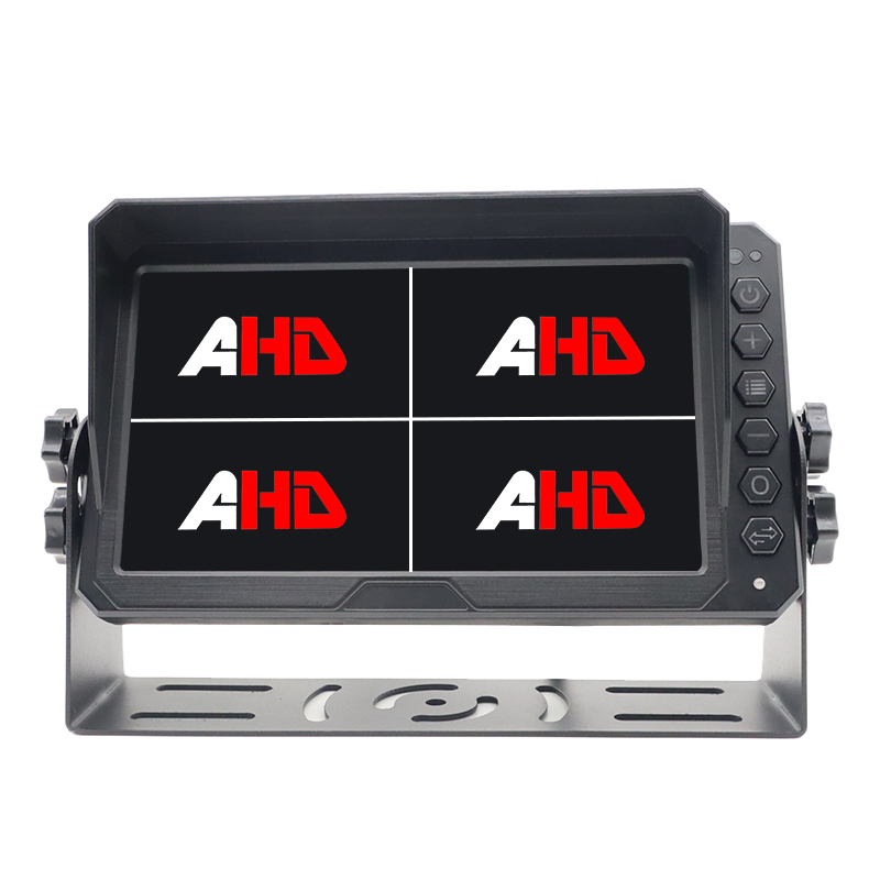 Carleader 7 Inch 4CH Quad Display AHD Heavy Duty Vehicle Backup Monitor