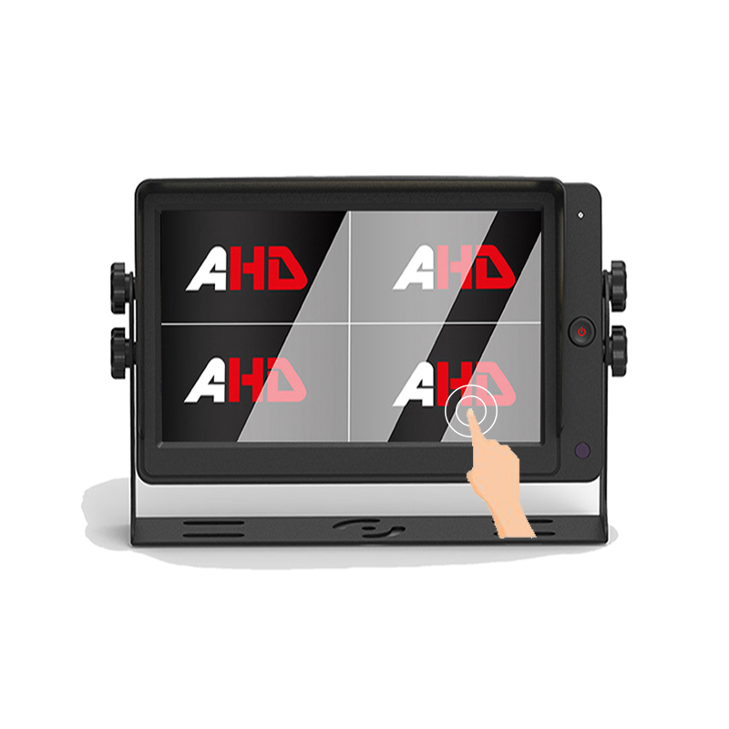 Carleader 7 Inch 4CH Quad Split Display Monitor AHD Layar Tutul kanggo Pengawasan Kendaraan sing Bisa Dipercaya