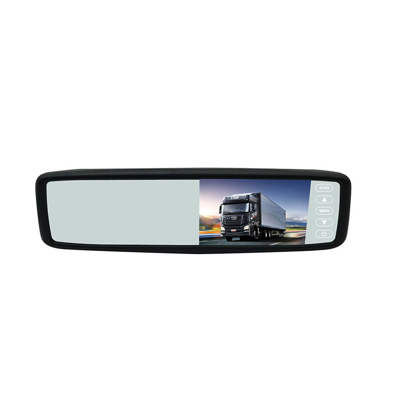 Klip Warna TFT 4,3 inci ing Monitor Mirror Rear View Mobil