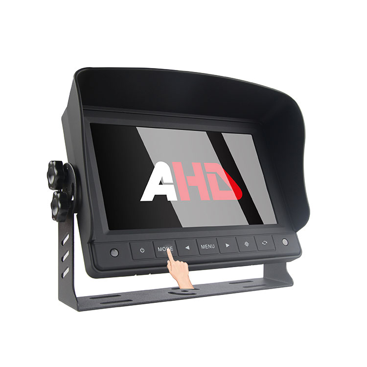 Monitor Kaca Mobil AHD 7 Inch kanthi Tombol Tutul