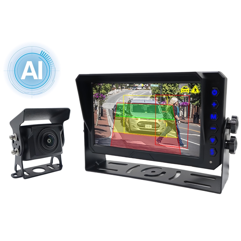 Sistem Kamera Rear View 7 Inch AI kanthi Deteksi Manungsa lan Kendaraan