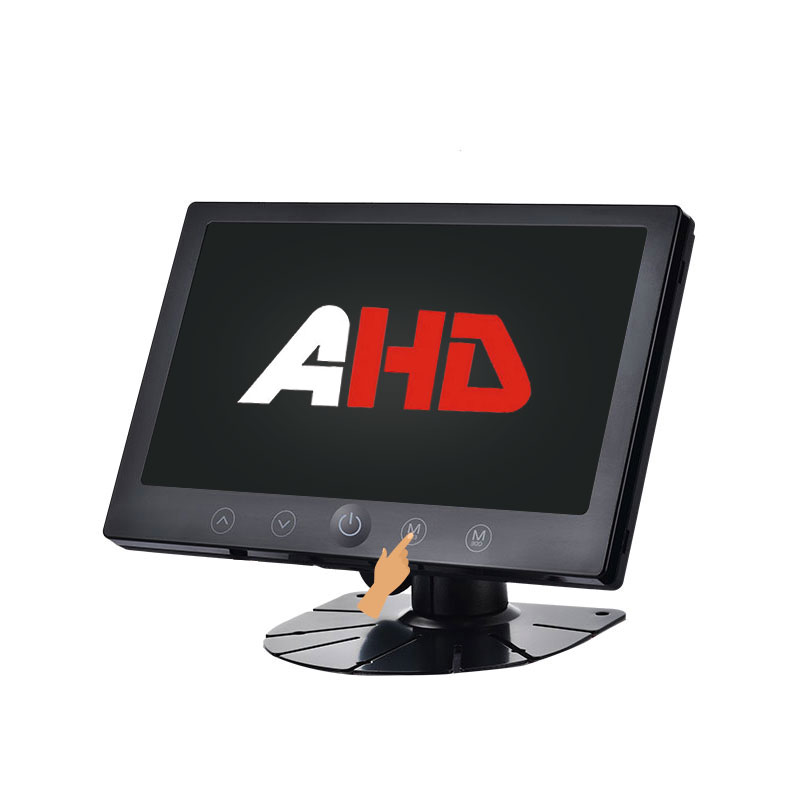 7 Inch Layar IPS 2CH AHD Input Tombol Tutul Monitor Heavy Vehicle