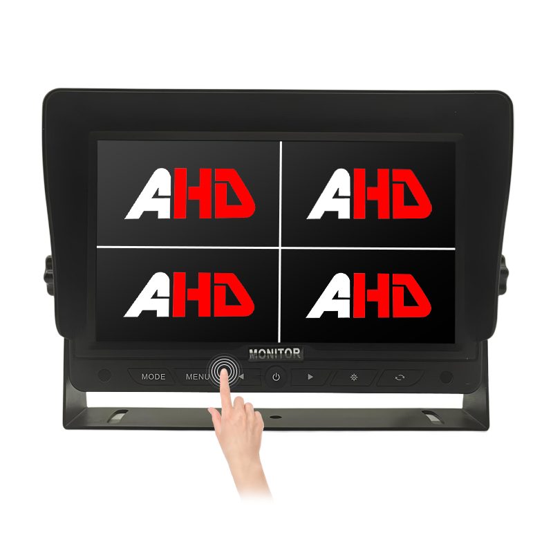 7 Inch Quad Split Screen Tombol Tutul AHD Reversing Monitor