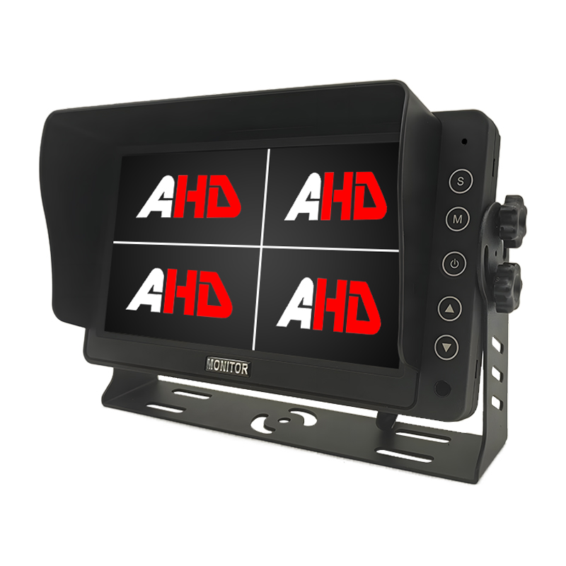 Monitor Kendaraan 7 Inch kanthi 4 Input AHD lan Rekaman 720P