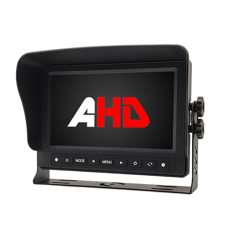 7 Inch Waterproof 2CH AHD Monitor Kendaraan Heavy Duty