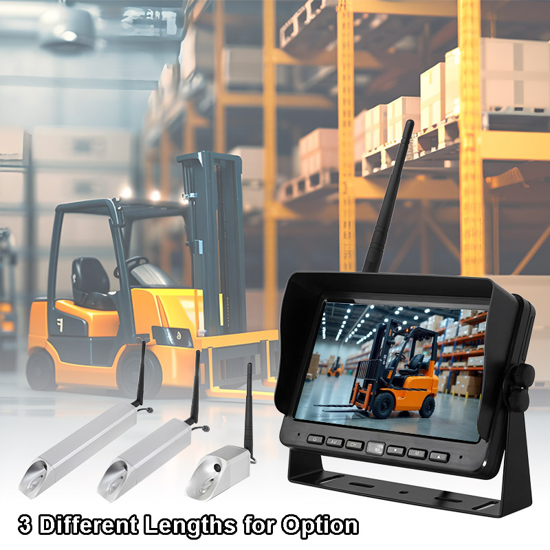 Sistem Kamera Magnetik Nirkabel 7 Inch kanggo Forklift Sistem Kamera Magnetik Nirkabel 7 Inch kanggo Forklift