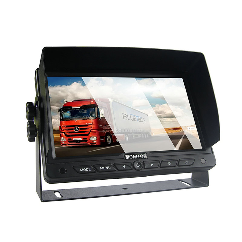Layar Inci 7 Inch Keamanan Mobil Heavy Truk Dash Mount Tampilan