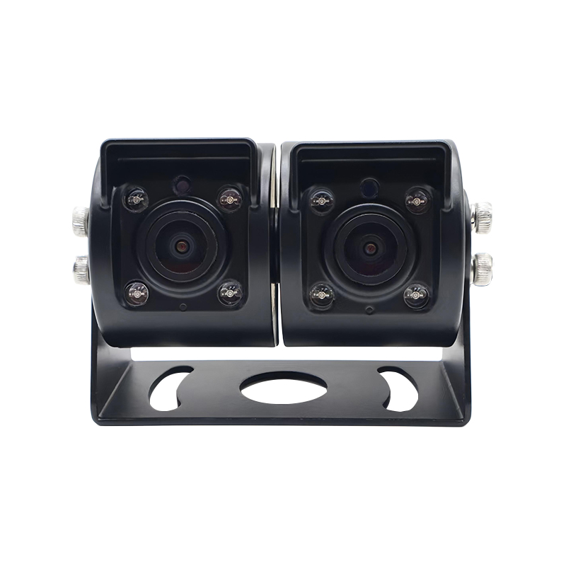 Kamera Truk Lensa Ganda kanthi Penyesuaian Lensa Independen lan IR Night Vision